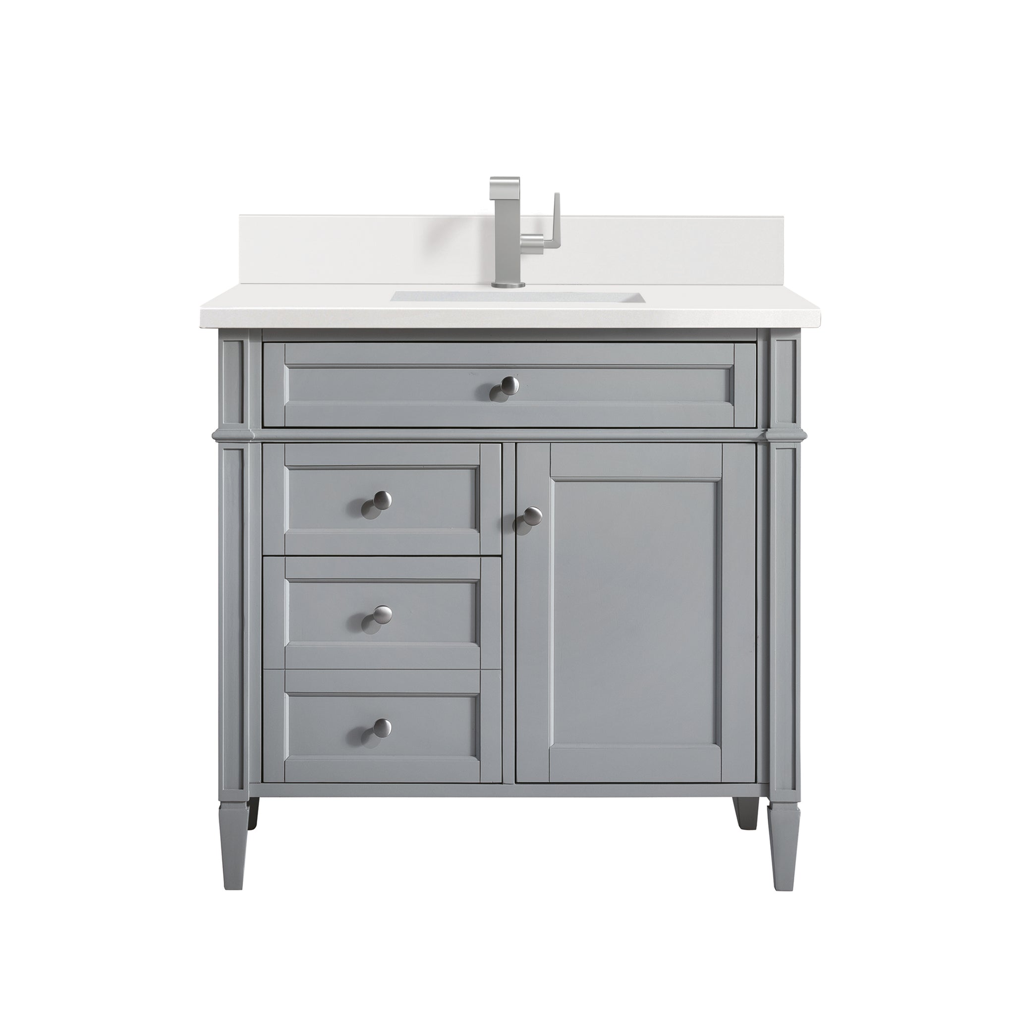 James Martin Brittany 36" Single Bathroom Vanity, Urban Gray, view 30