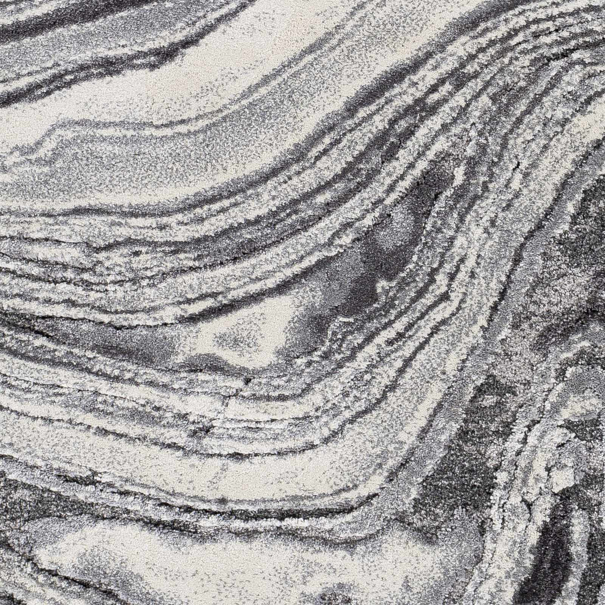 Walloon Gray Marble Thick Rug - Clearance, sample swatch
