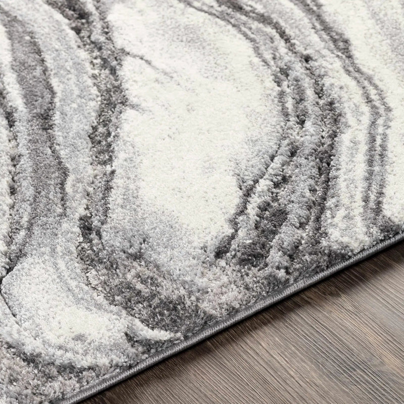 Walloon Gray Marble Thick Rug - Clearance by Boutique Rugs