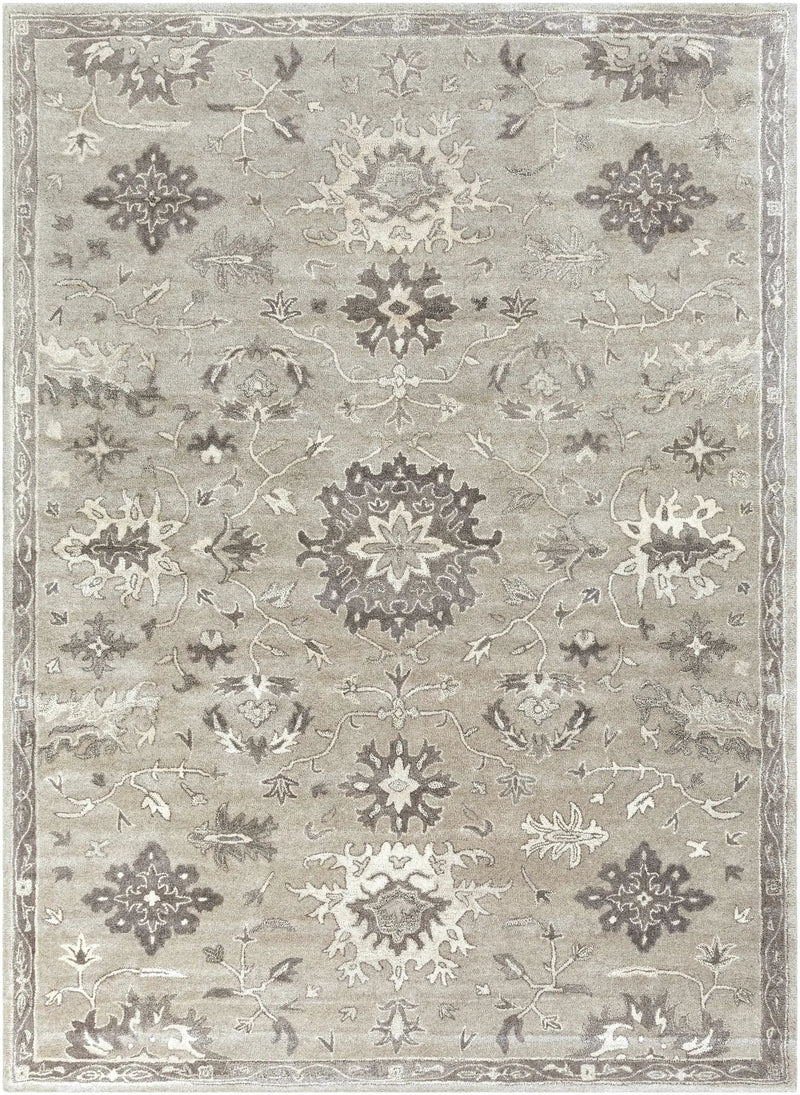 Willimantic Beige Thick Wool Rug by Boutique Rugs