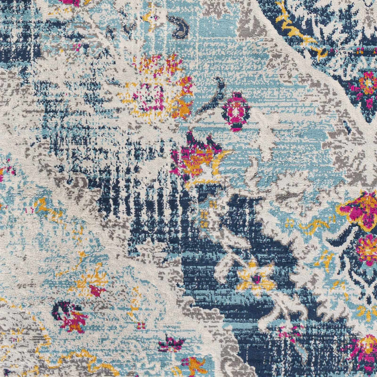 Wallsburg Blue Area Rug, sample swatch