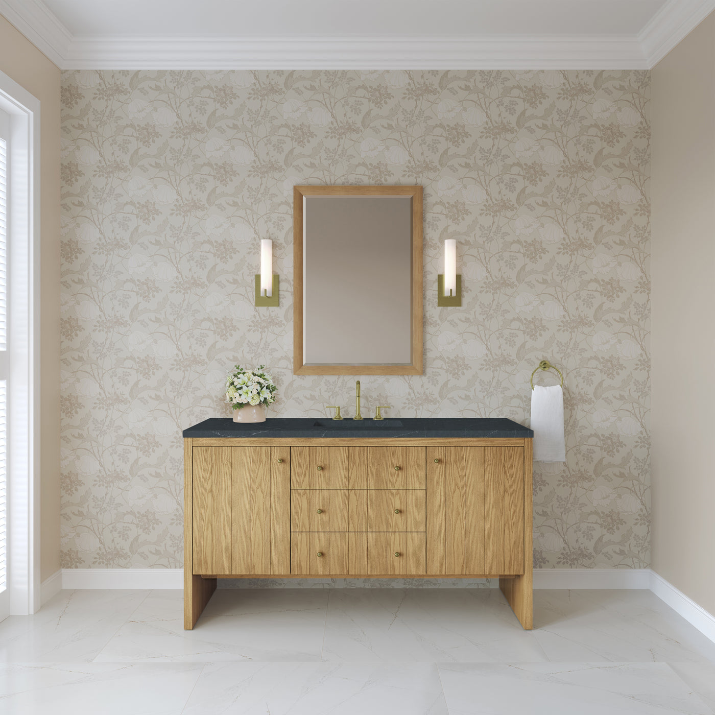 James Martin Hudson 60" Single Bathroom Vanity, Light Natural Oak, view 39