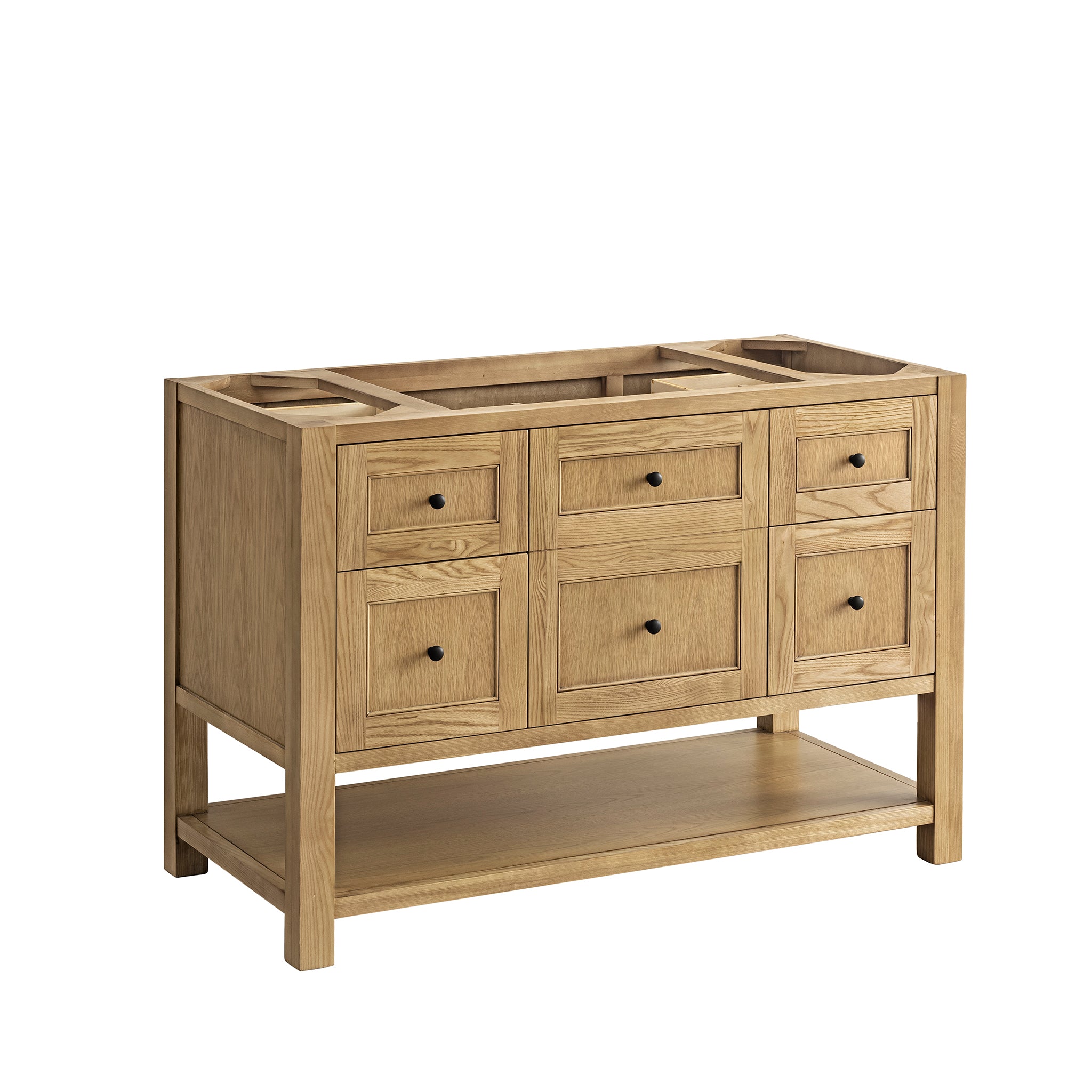 James Martin Breckenridge 48" Single Bathroom Vanity, Light Natural Oak, cabinet without a countertop