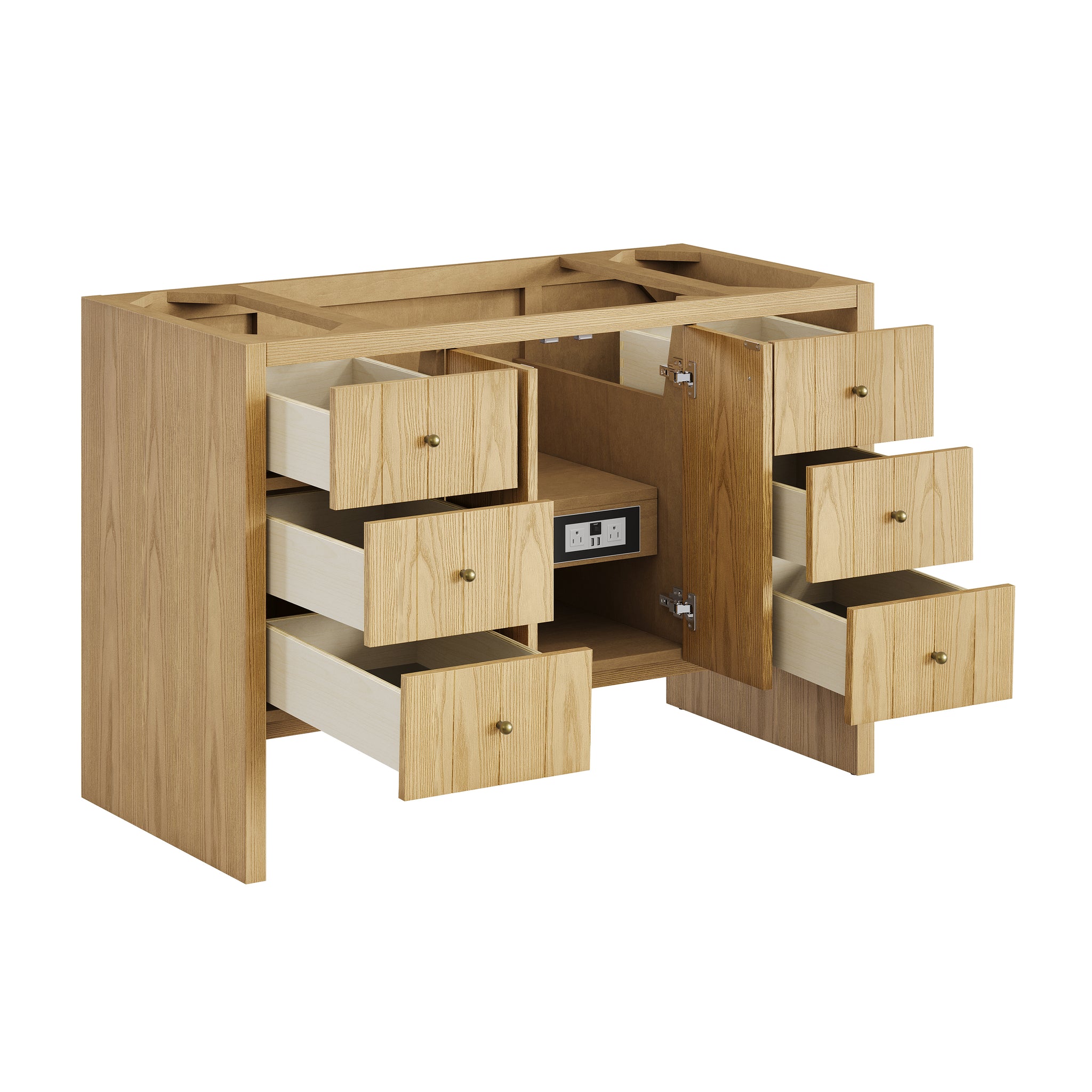 James Martin Hudson 48" Single Bathroom Vanity, Light Natural Oak, view 23