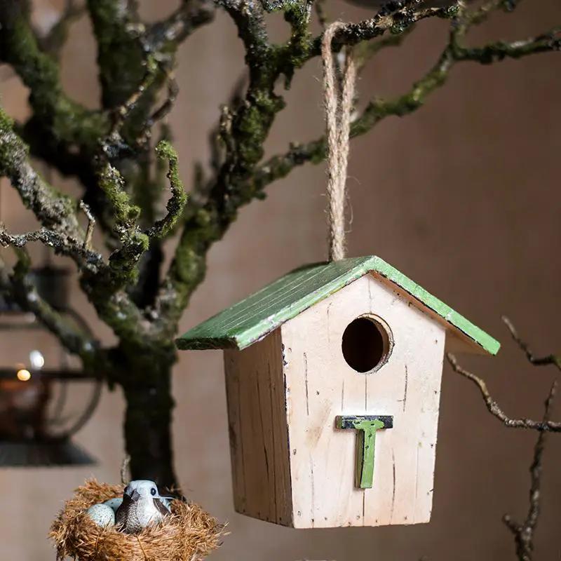 Wood Craft Bird's House Ornament by RusticReach