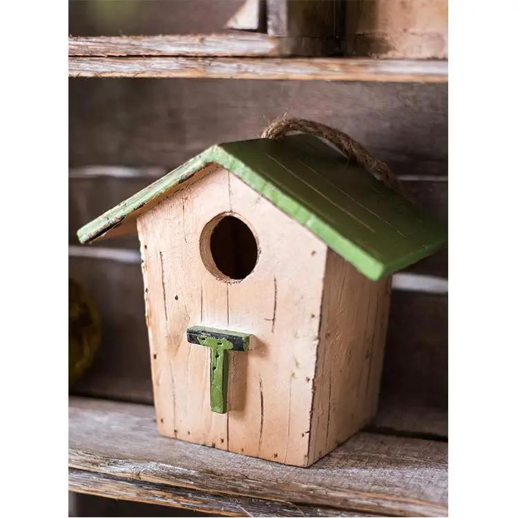 Wood Craft Bird's House Ornament by RusticReach