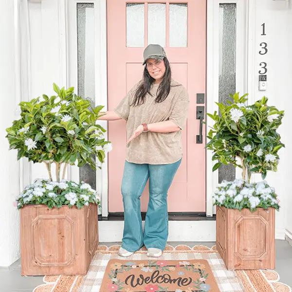 Oversized Wooden Planters Set of 2 by Decor Steals