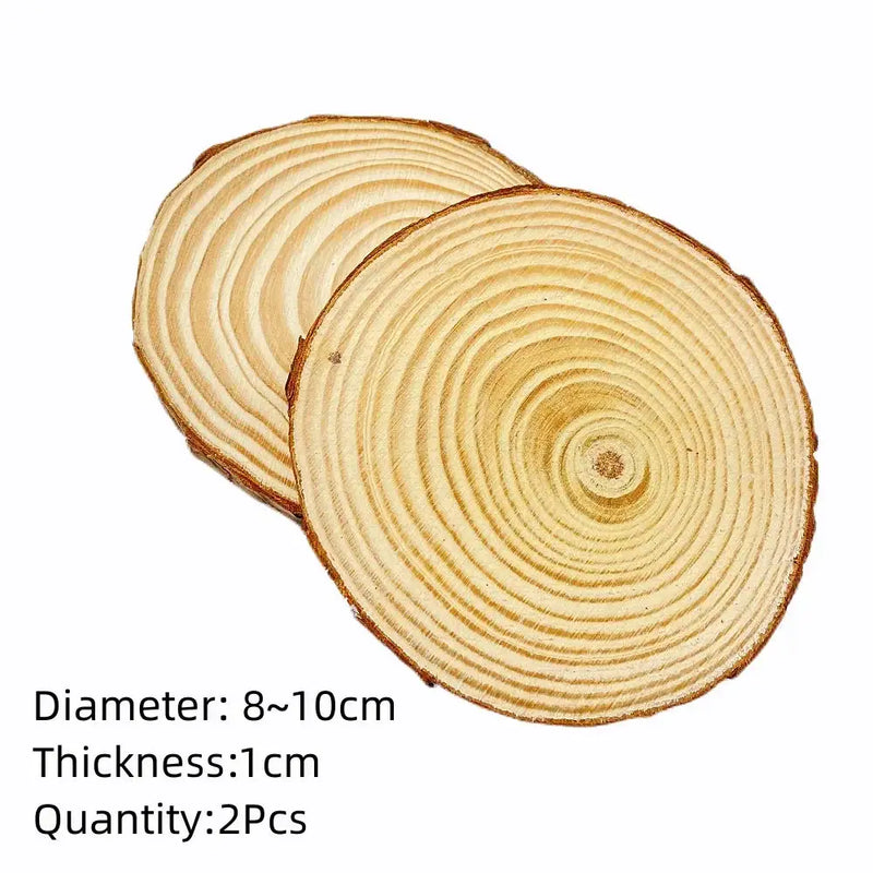 Wood Slices - Natural Pine Round by House Of Avana