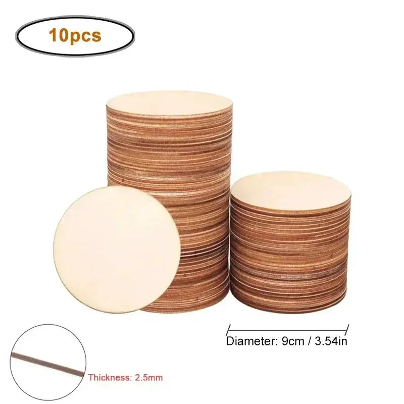 Wood Slices - Natural Wood Round by House Of Avana