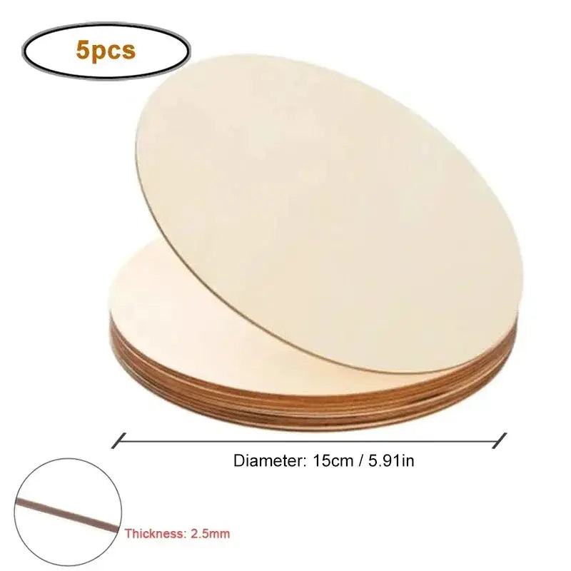 Wood Slices - Natural Wood Round by House Of Avana