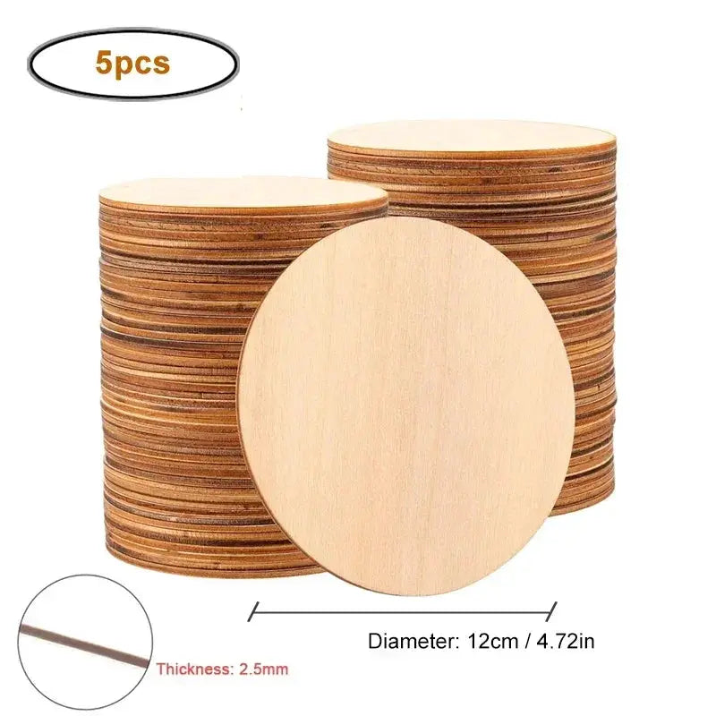 Wood Slices - Natural Wood Round by House Of Avana