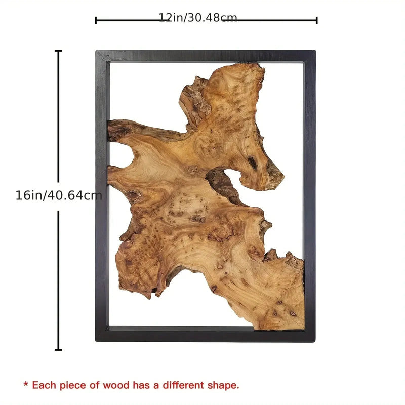 Wood Wall Decor, Handmade Natural Wood Panels with Unique Hanging Style by House Of Avana