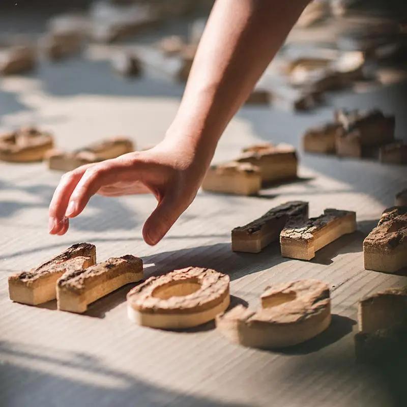 Wooden Alphabet Letter by RusticReach