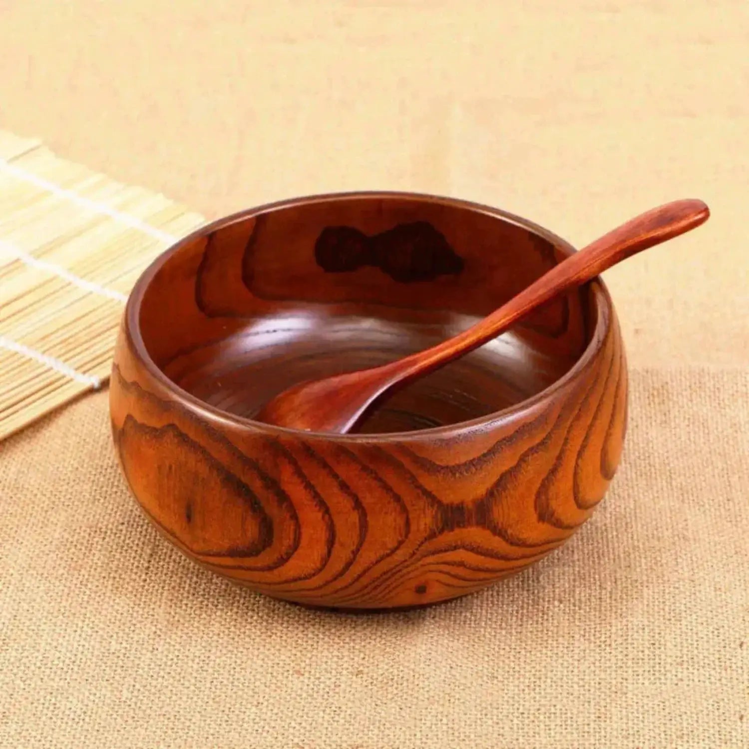 Wooden Bowl Made from Natural Wood Material by House Of Avana