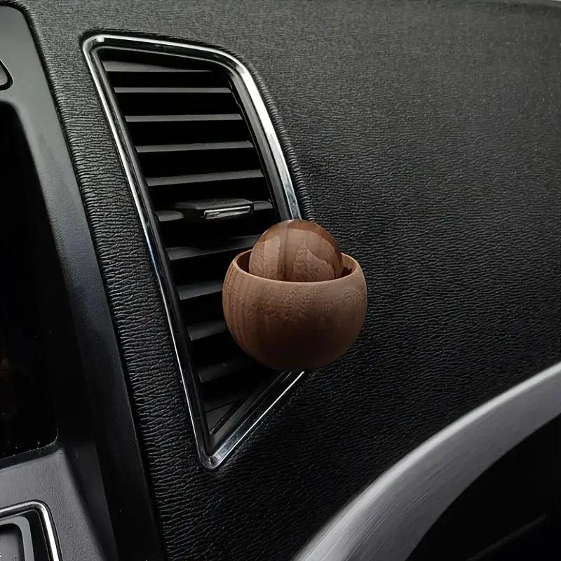 Wooden Car Air Freshener Refillable Vent Clip Diffuser by House Of Avana