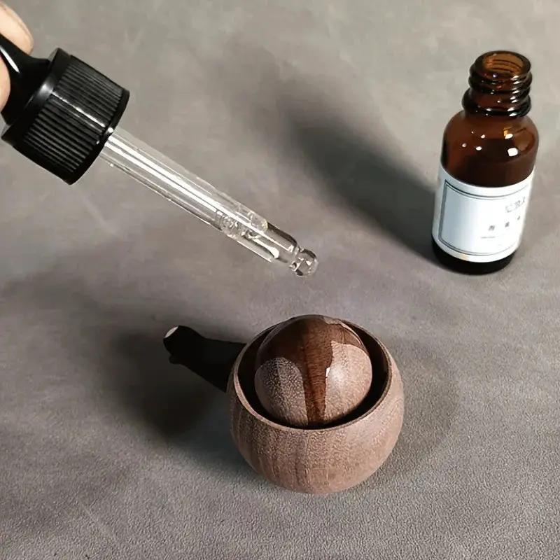 Wooden Car Air Freshener Refillable Vent Clip Diffuser by House Of Avana