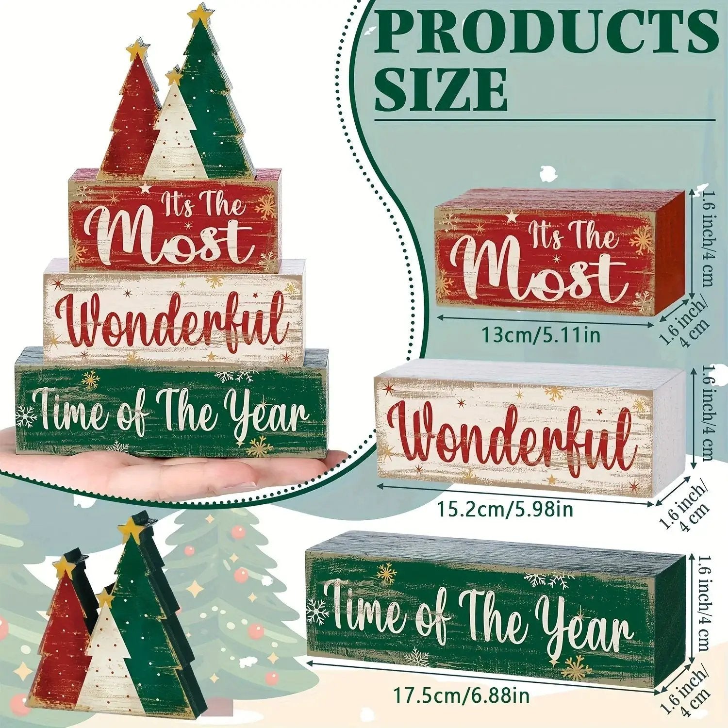 Wooden Christmas Tree Decoration with Layered Wooden Design by House Of Avana