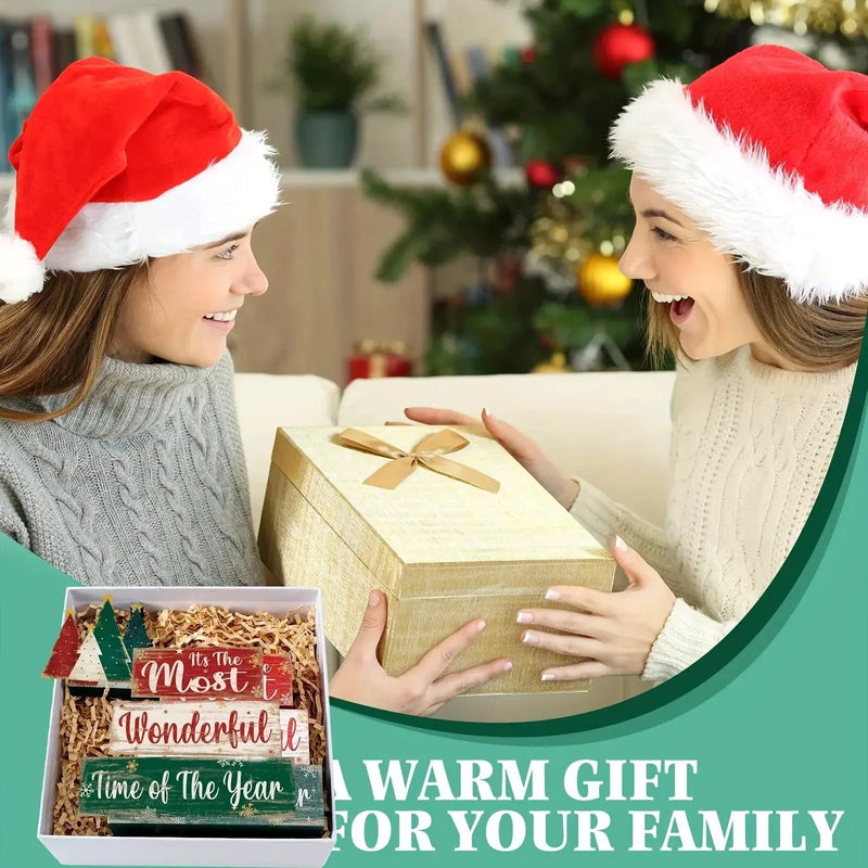 Wooden Christmas Tree Decoration with Layered Wooden Design by House Of Avana