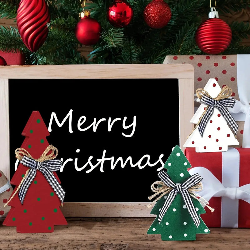 Wooden Christmas Tree Rustic Design with Natural Wood Finish by House Of Avana