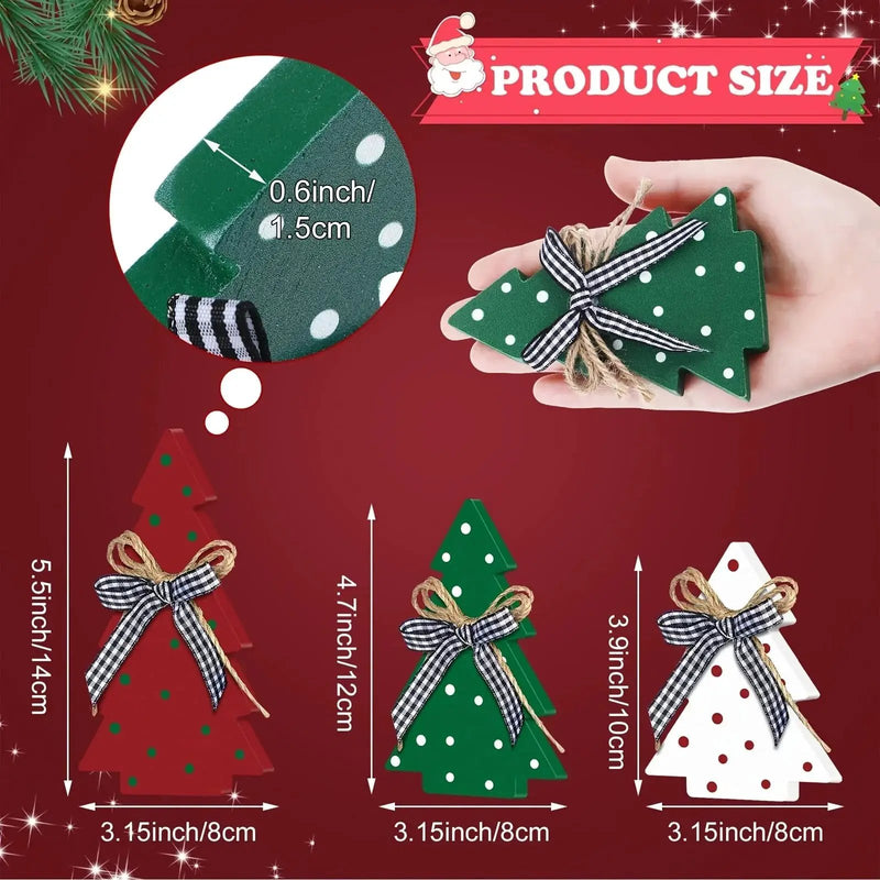 Wooden Christmas Tree Rustic Design with Natural Wood Finish by House Of Avana