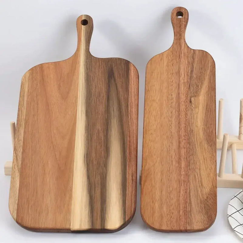 Wooden Cutting Board with Handle and Easy Grip Design by House Of Avana