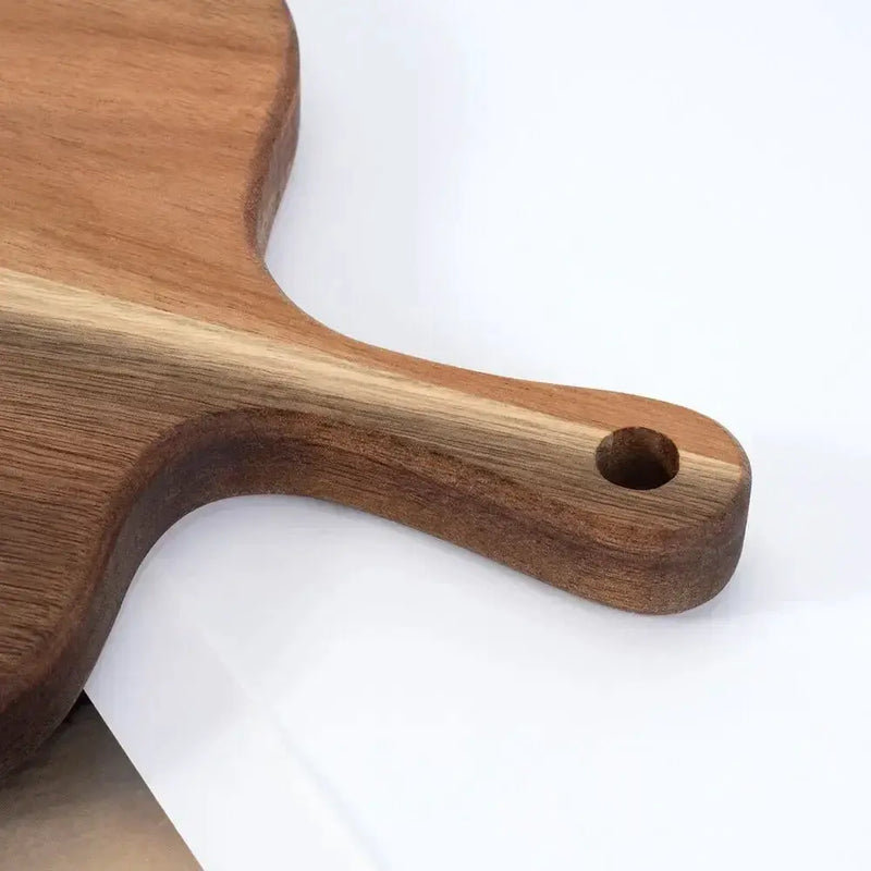 Wooden Cutting Board with Handle and Easy Grip Design by House Of Avana
