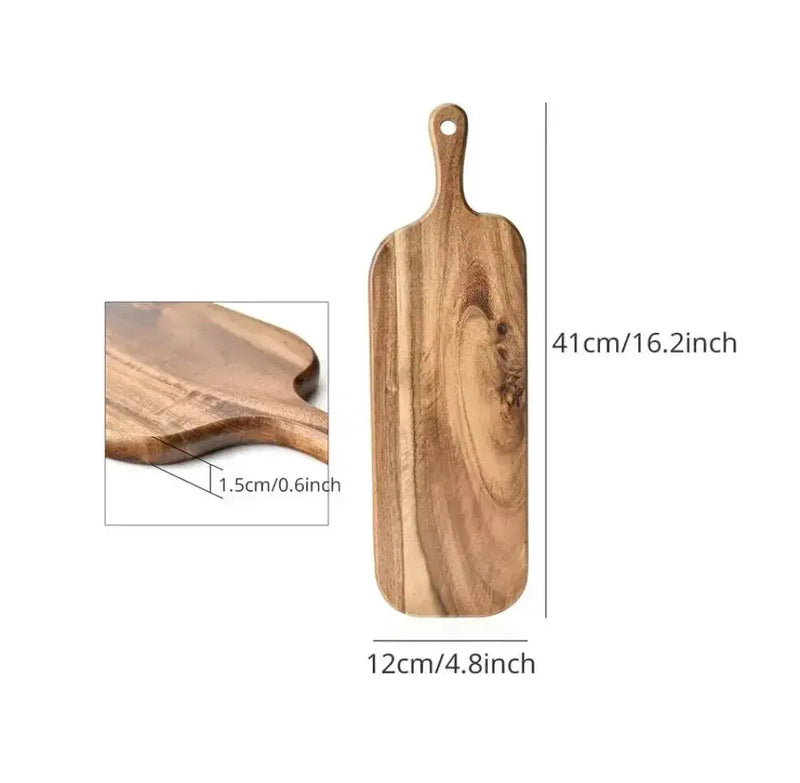 Wooden Cutting Board with Handle and Easy Grip Design by House Of Avana