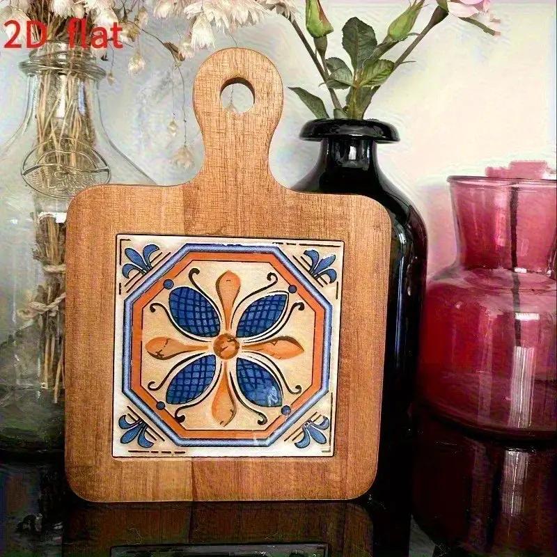 Wooden Heat-Resistant Pads - Floral Vintage by House Of Avana
