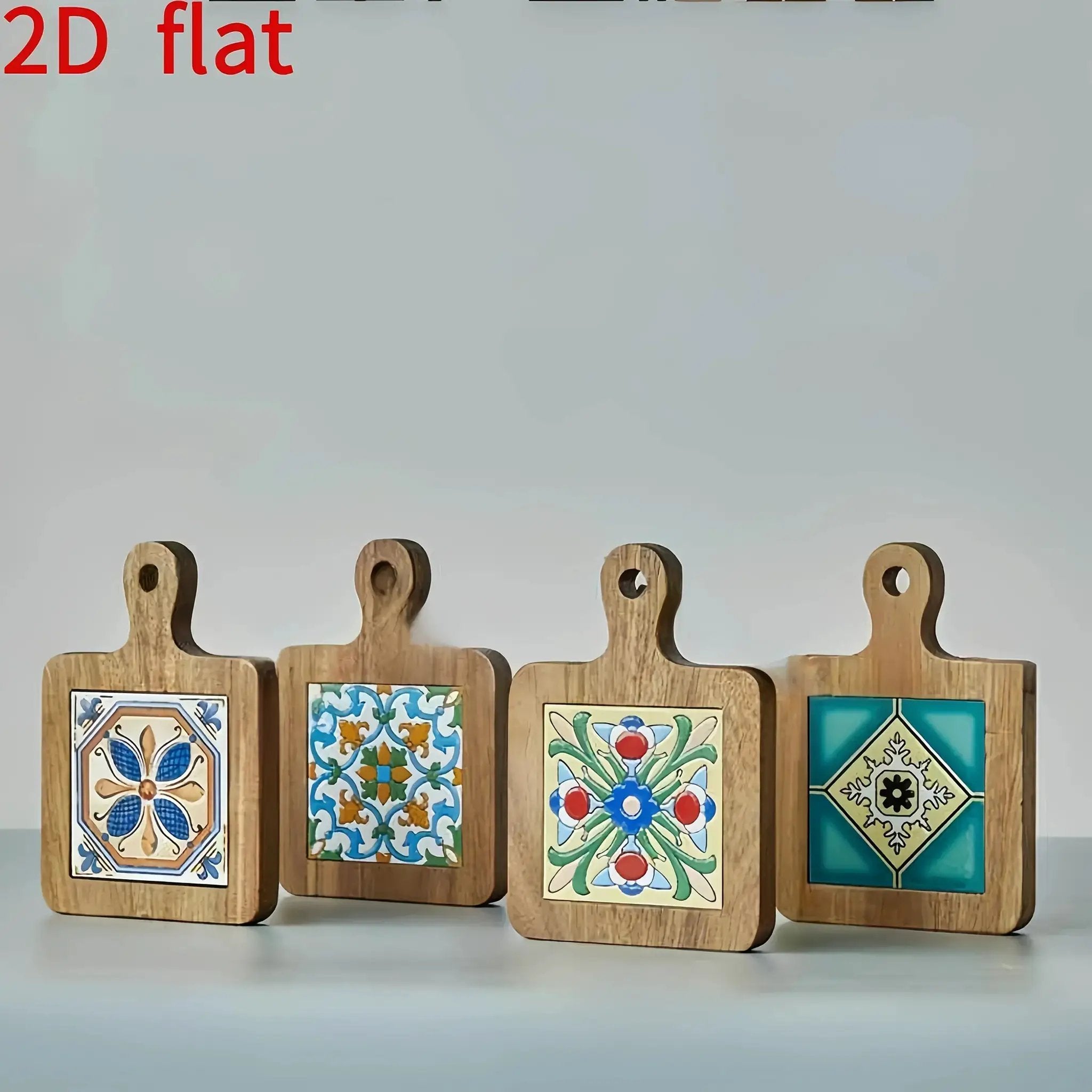 Wooden Heat-Resistant Pads - Floral Vintage by House Of Avana
