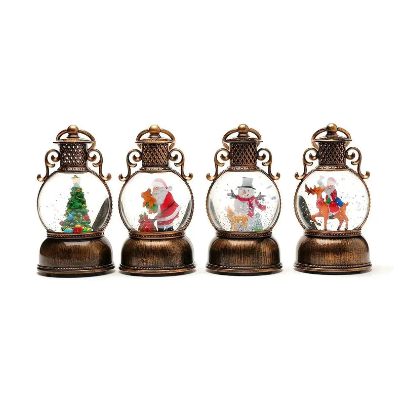 Wooden Music Box with Glowing Snowfall and USB Power by House Of Avana