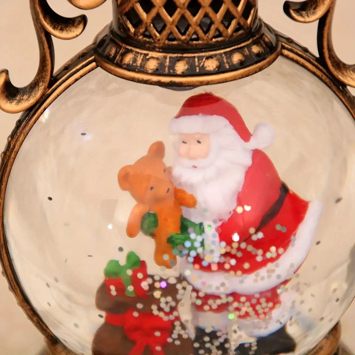 Wooden Music Box with Glowing Snowfall and USB Power by House Of Avana