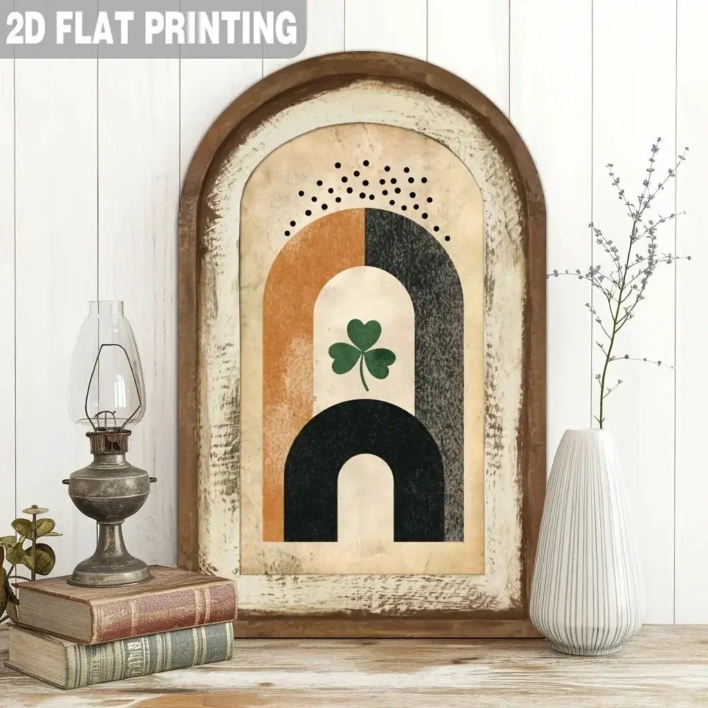 Wooden Sign - Abstract Wooden 7x12 Inch by House Of Avana