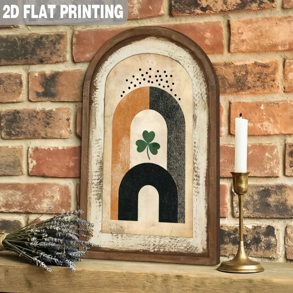 Wooden Sign - Abstract Wooden 7x12 Inch by House Of Avana