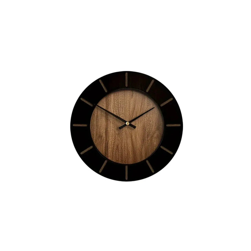Wooden Silent Wall Clock with Vintage Design by House Of Avana