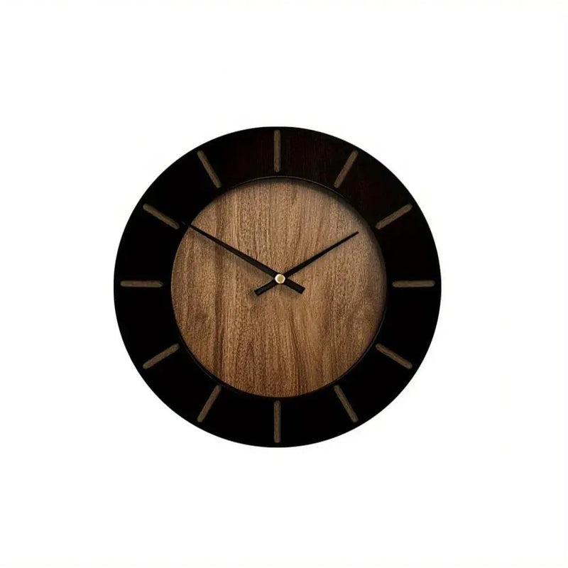 Wooden Silent Wall Clock with Vintage Design by House Of Avana