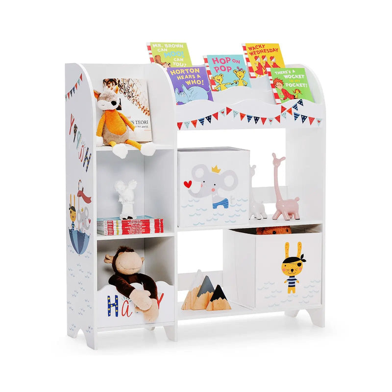 Wooden Children Storage Cabinet with Storage Bins by DirectDeals