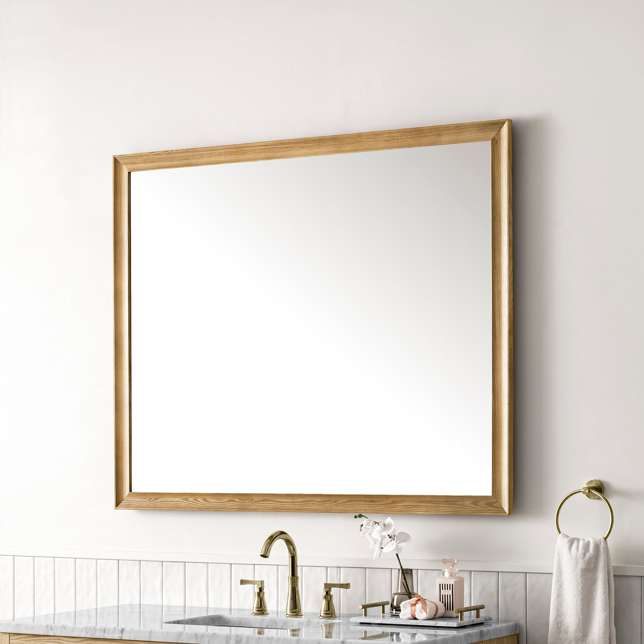 James Martin Glenbrooke 48" Mirror, Light Natural Oak, view 4