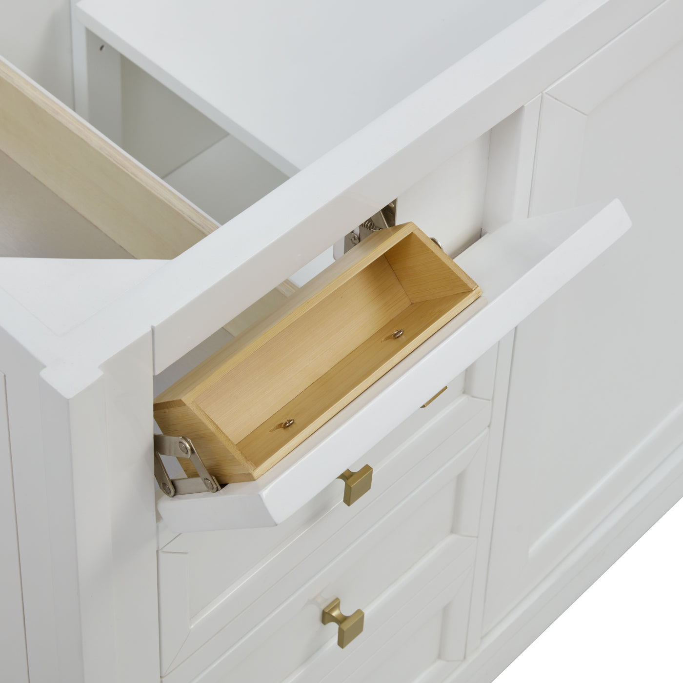James Martin Chicago 60" Double Bathroom Vanity, Glossy White, view 35