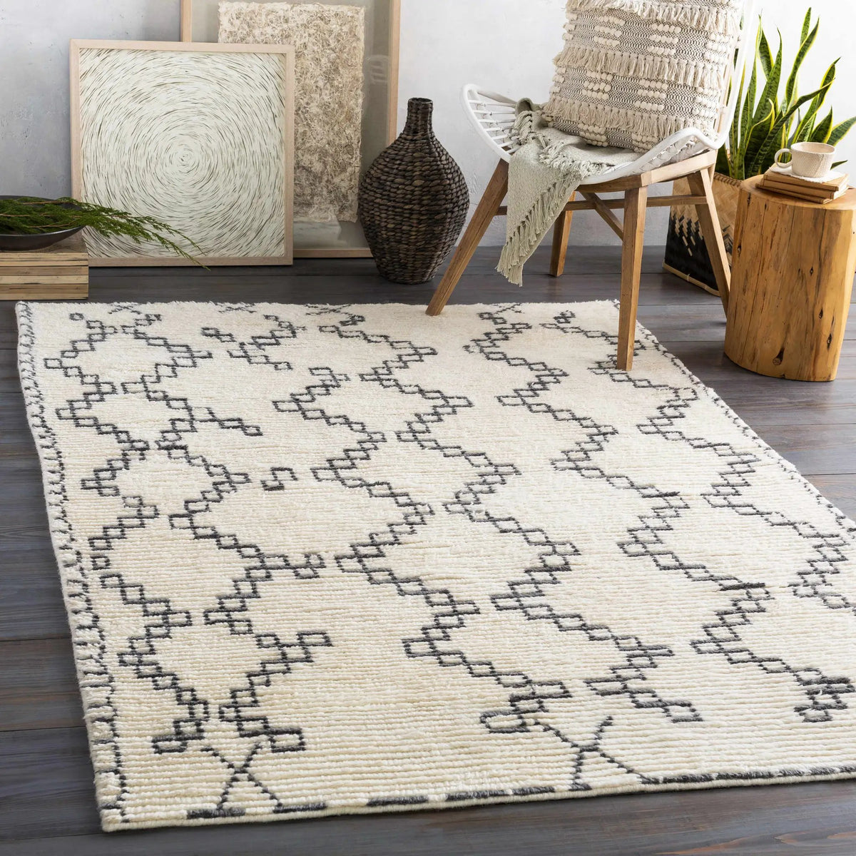 Wardell Area Carpet Area Rug - Clearance, installed in a room