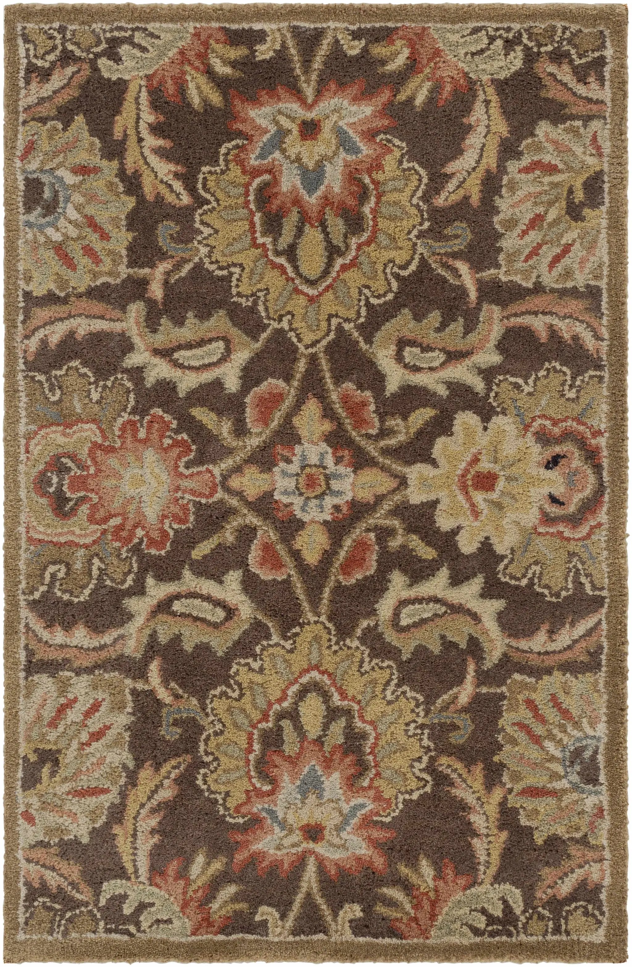 Chesterton 1028 Hand Tufted Brown Wool Rug by Boutique Rugs