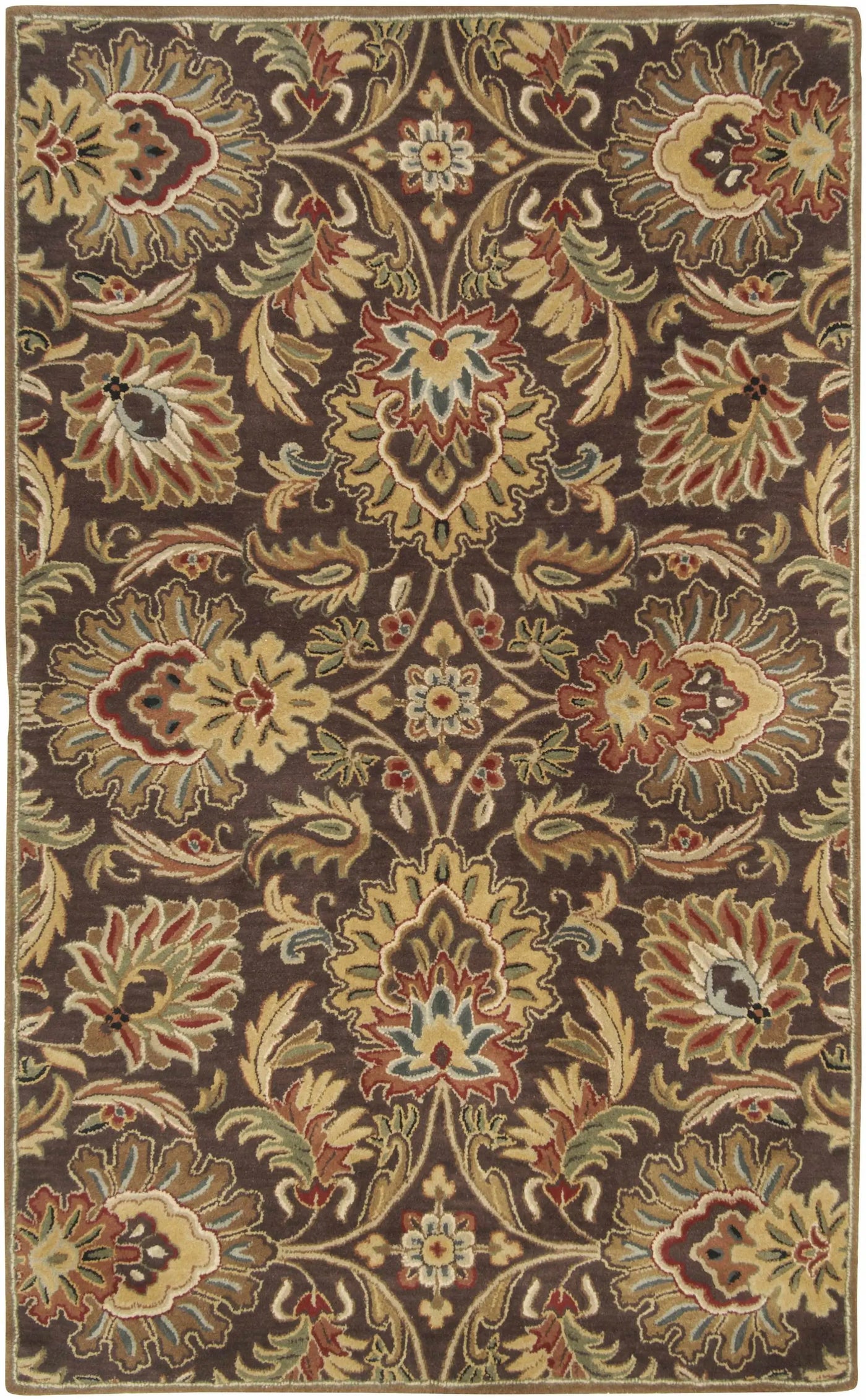 Chesterton 1028 Hand Tufted Brown Wool Rug by Boutique Rugs
