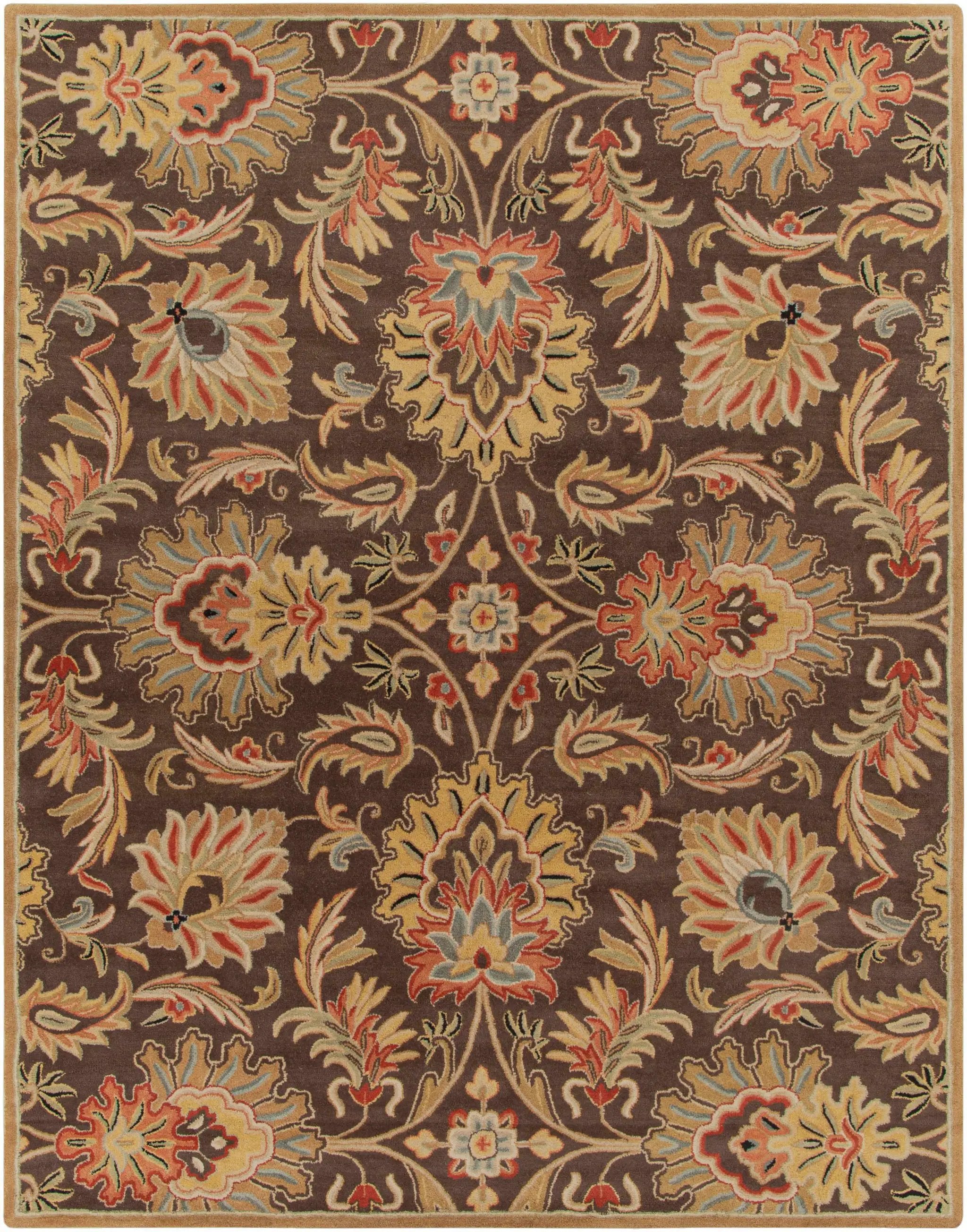 Chesterton 1028 Hand Tufted Brown Wool Rug by Boutique Rugs