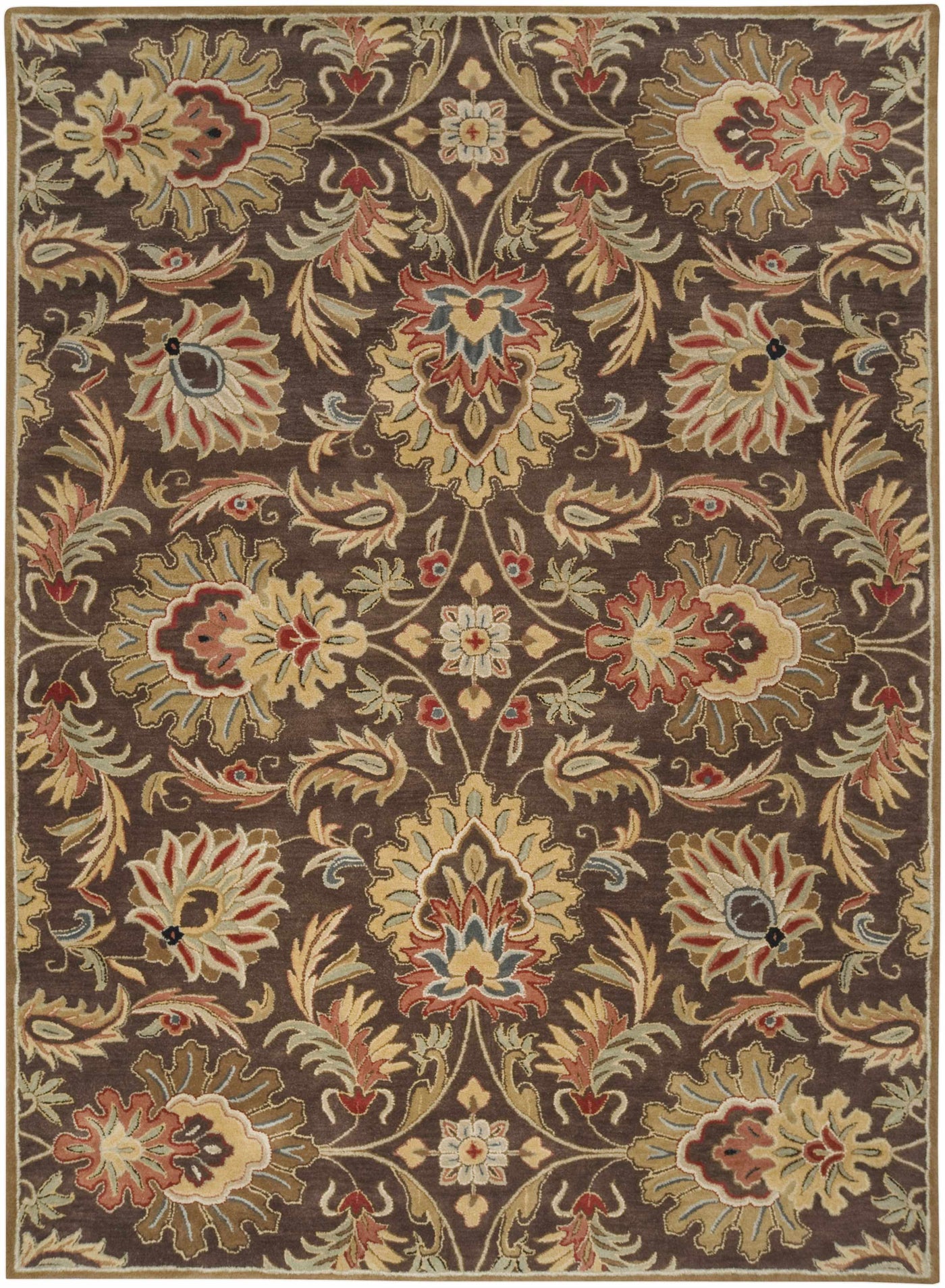 Chesterton 1028 Hand Tufted Brown Wool Rug by Boutique Rugs
