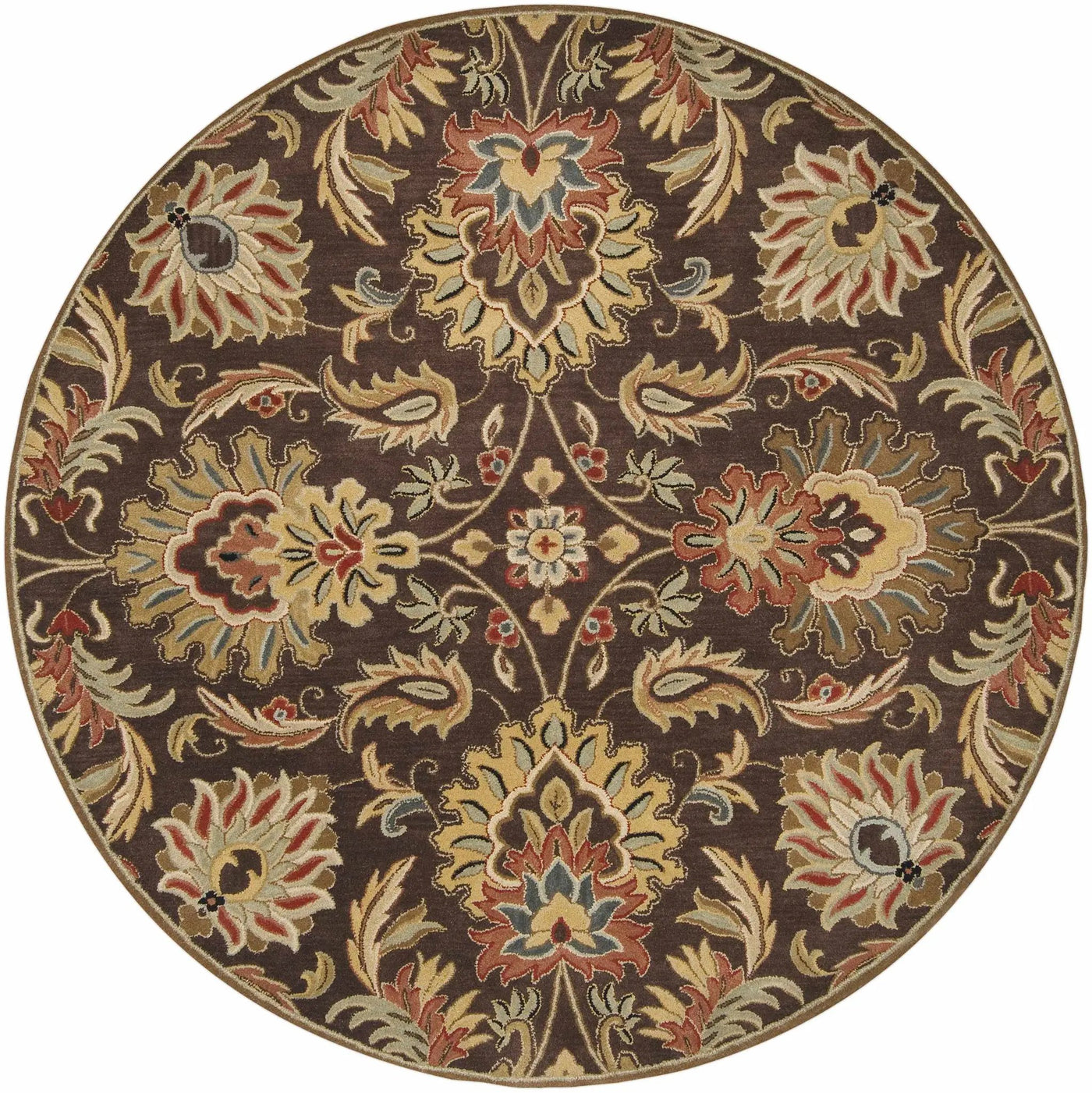 Chesterton 1028 Hand Tufted Brown Wool Rug by Boutique Rugs