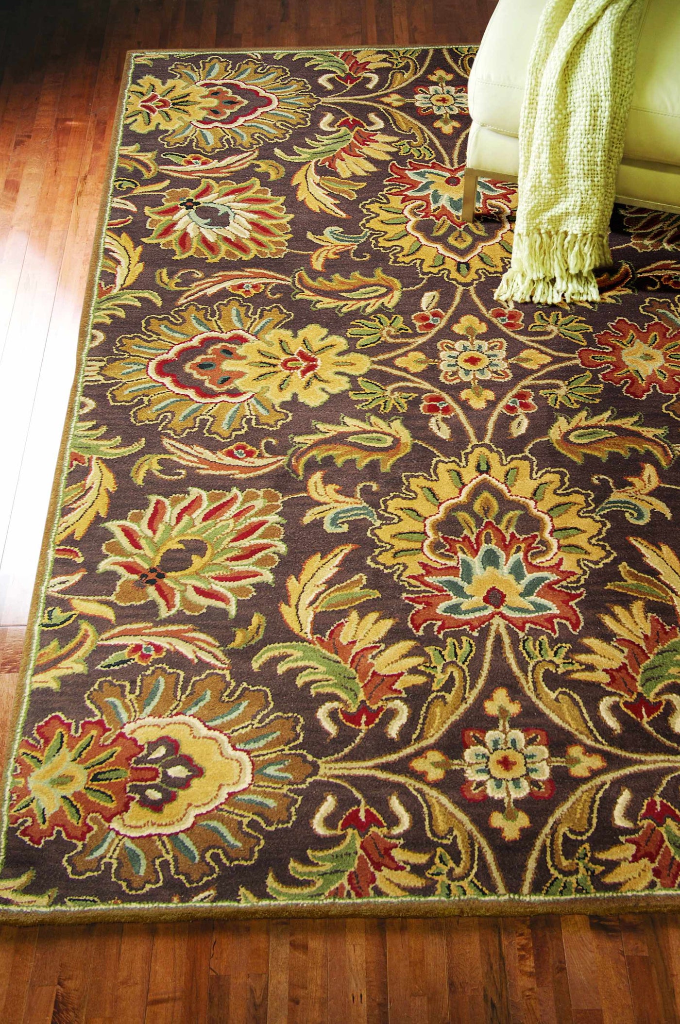 Chesterton 1028 Hand Tufted Brown Wool Rug by Boutique Rugs
