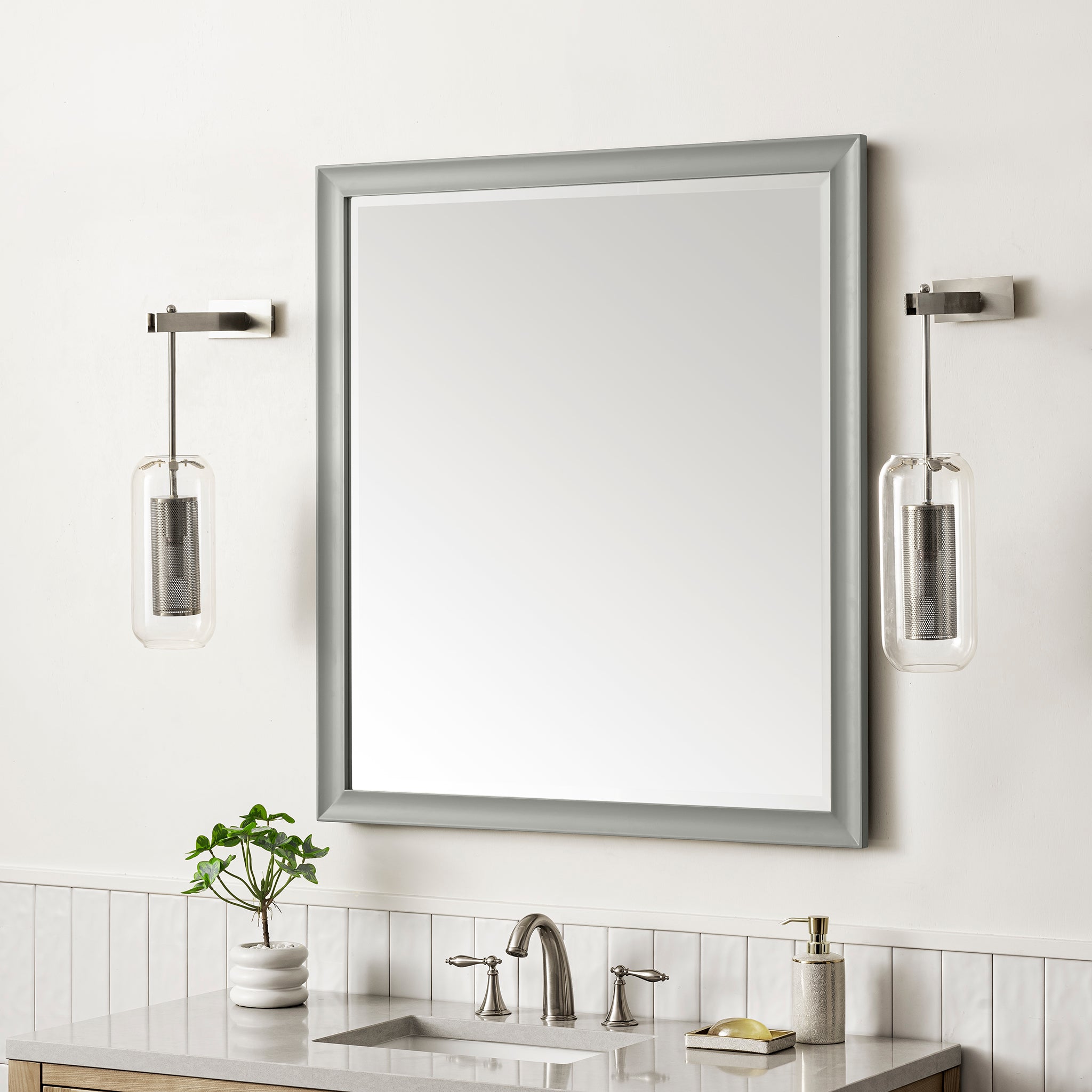 James Martin Glenbrooke 36" Mirror, Urban Gray, view 4