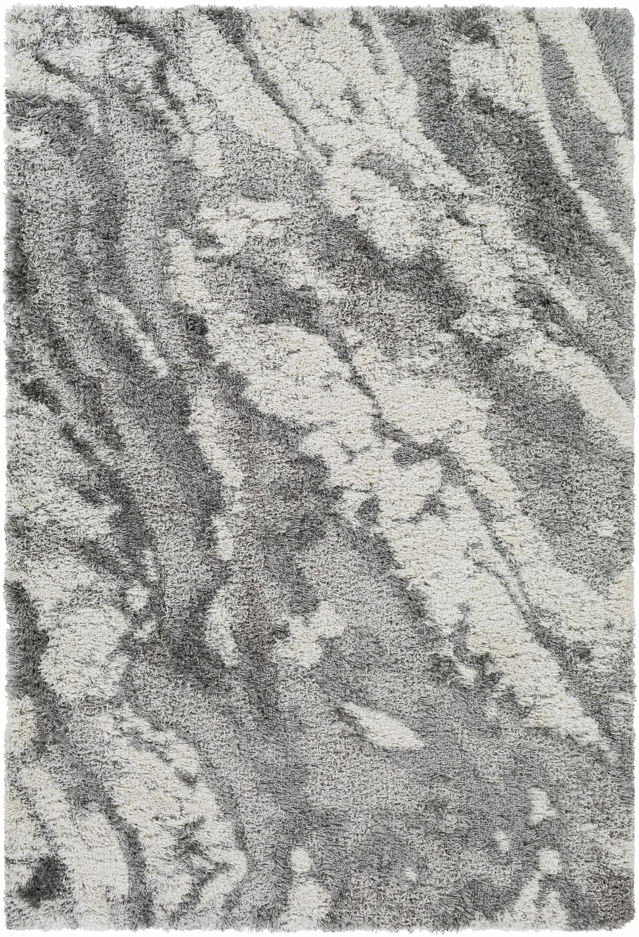 Ashtucna Gray Cloudy Shag Rug by Boutique Rugs