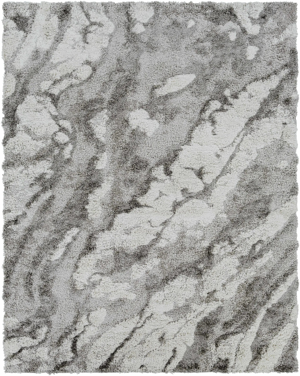 Ashtucna Gray Cloudy Shag Rug
