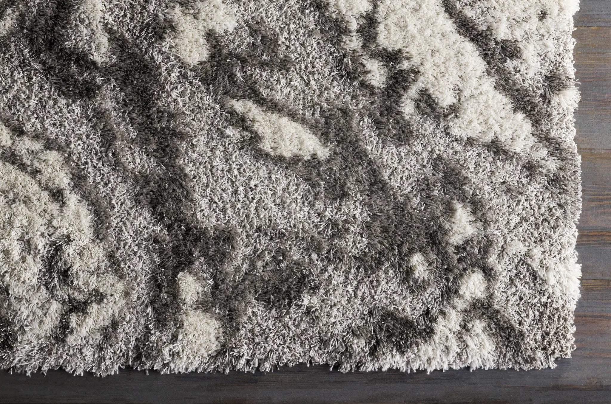 Ashtucna Gray Cloudy Shag Rug by Boutique Rugs