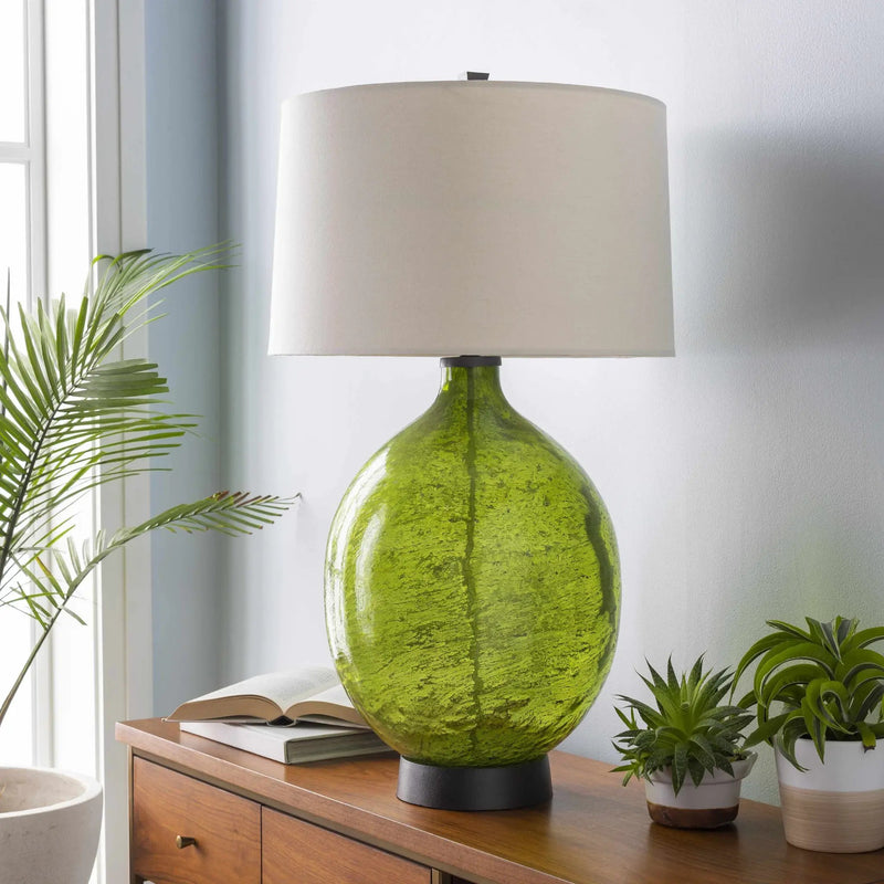Westview Lime Green Glass Table Lamp - Clearance by Boutique Rugs